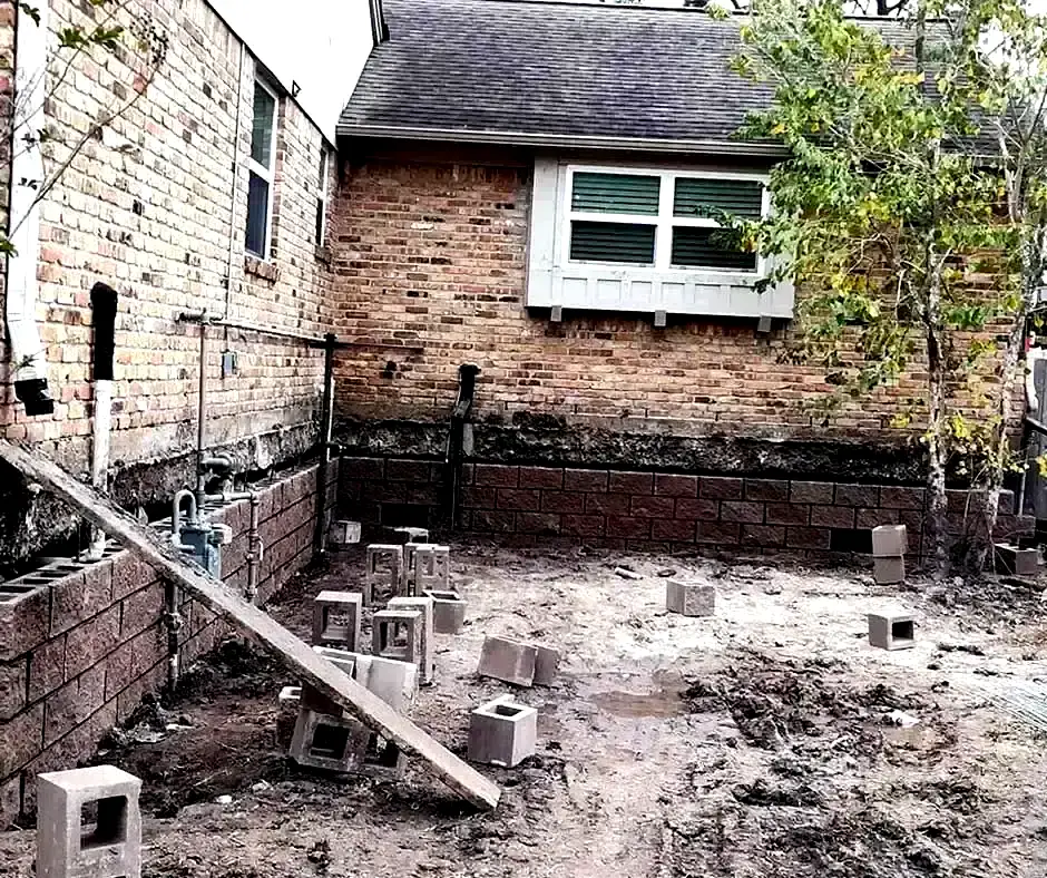 Backyard of a brick house Foundation Repair Dayton, OH Backyard of a brick house Foundation Repair Dayton, OH