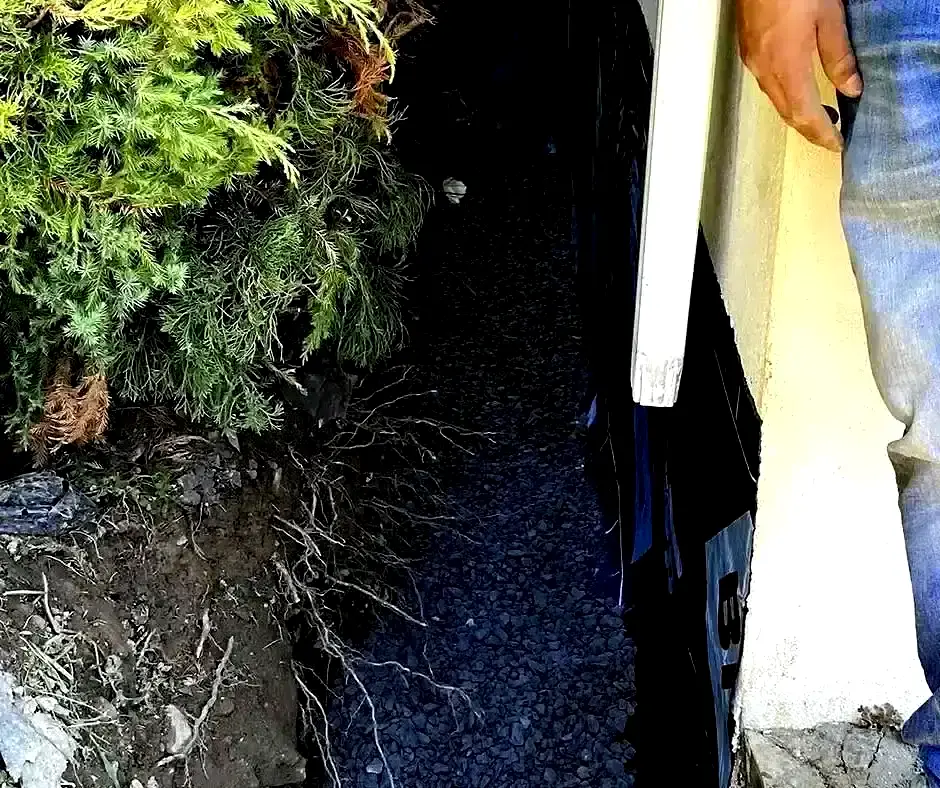 Side view Basement Waterproofing in Dayton, OH Side view Basement Waterproofing in Dayton, OH
